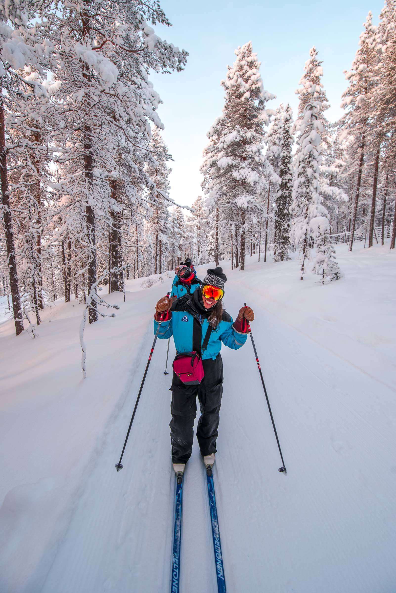 Cross Country Skiing Lapland Finland Cross Country Skiing Lapland Finland