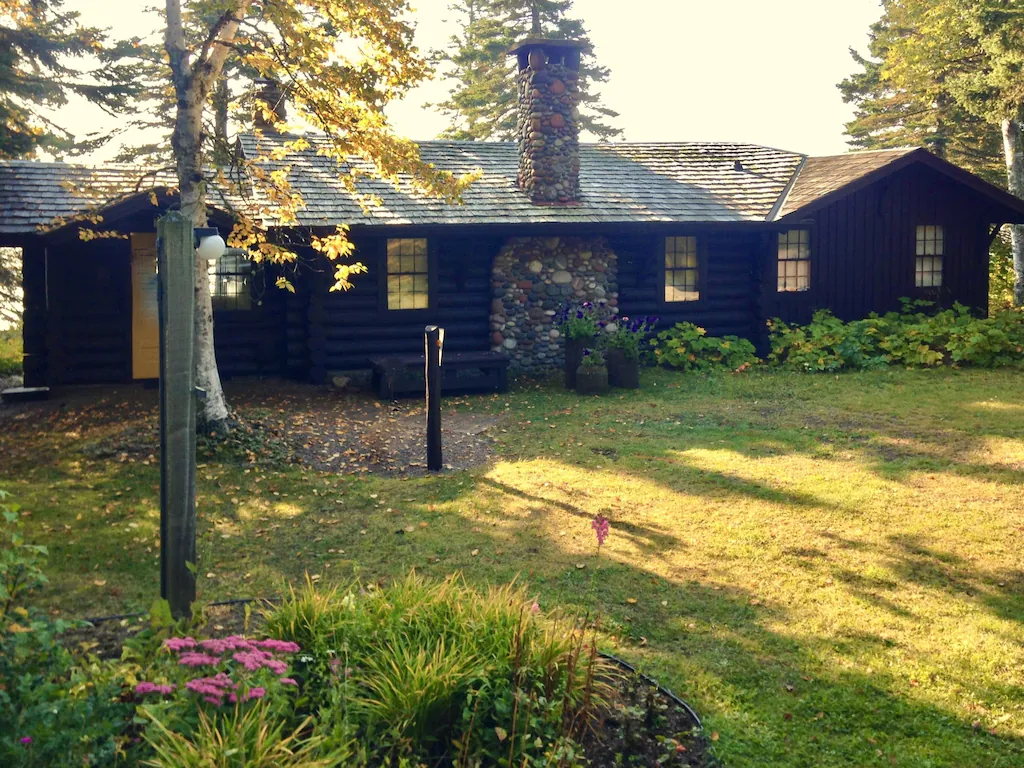 Storybook Northwoods Log Cabin on Lake Superior