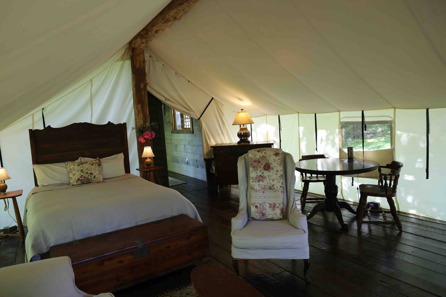 Blue Hills Farm Glamping Tent