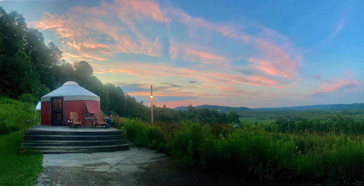 Glamping Yurt Rental on 80 private acres